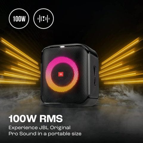 JBL PartyBox Encore Essential Bluetooth Party Speaker with JBL Pro Sound, IPX4 Splash proof, 100 Watt RMS Microphone Input High.⭐⭐⭐⭐⭐ (4.9/5)