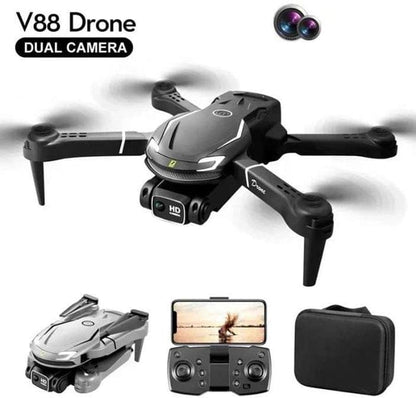 V88 HD Dual Camera Aerial Photo RC Drone 2.4GHz Folding 4CH Aircraft with Headless Mode, Single Battery. ⭐⭐⭐⭐⭐(4.9/5)