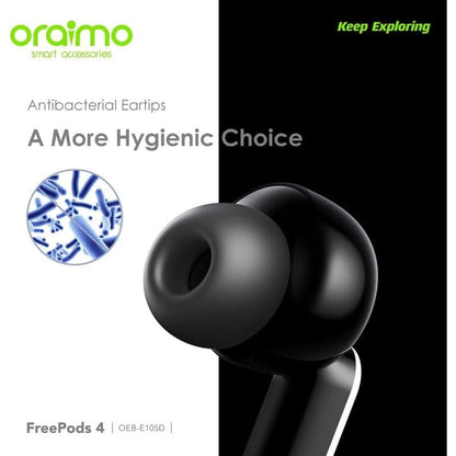 Oraimo OEB-E105D FreePods 4 ANC True Wireless Earbuds. ⭐⭐⭐⭐⭐(4.9/5)